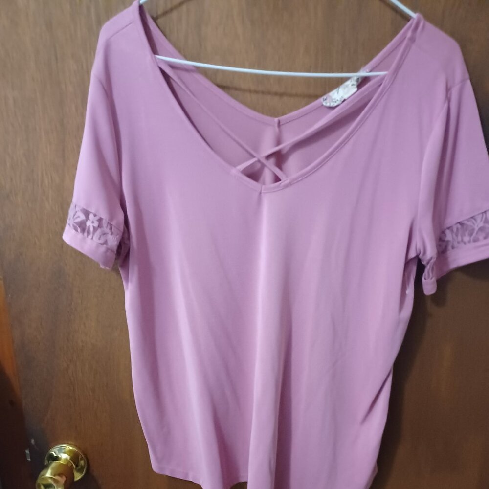 Pink rose top